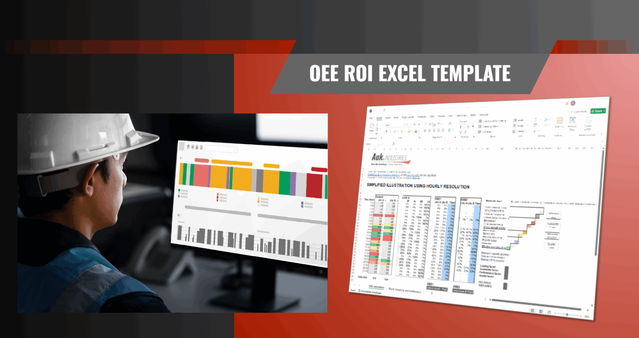 OEE ROI excel calculator template